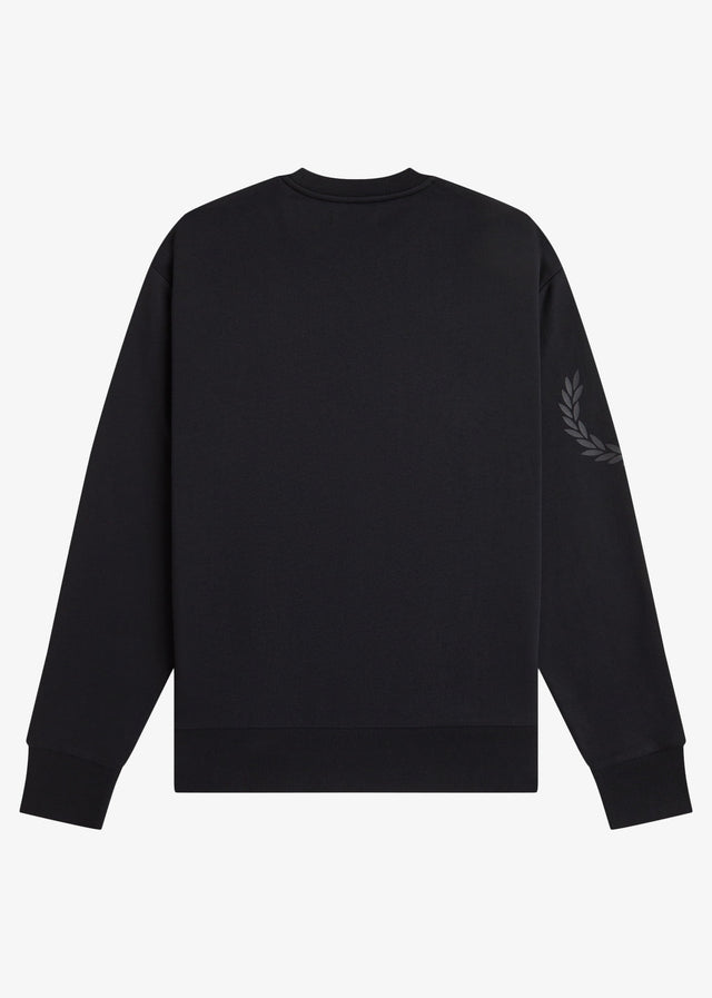 Fred Perry Sweaters Reflective laurel sweatshirt - black