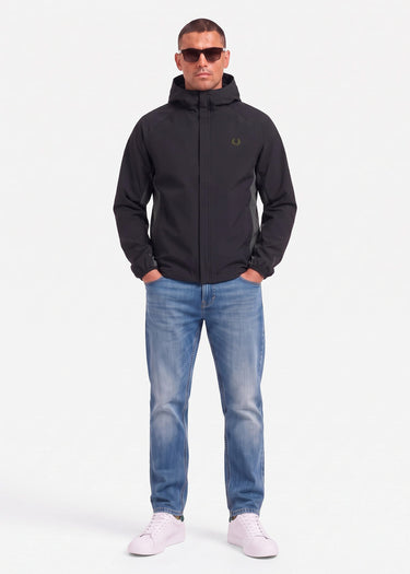 Fred Perry Jassen Tipped colour block jacket - black