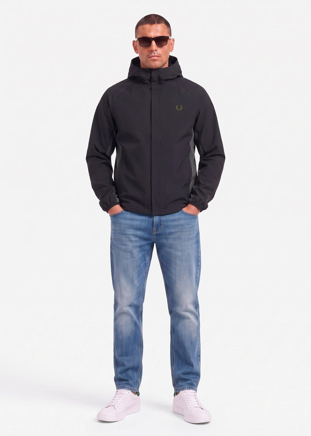 Fred Perry Jackets Tipped colour block jacket - black