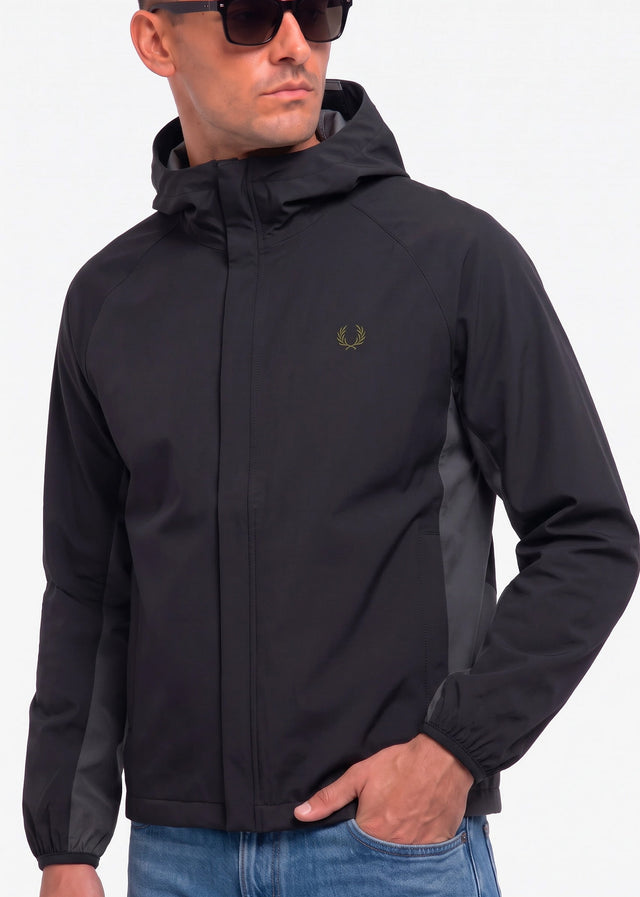 Fred Perry Jackets Tipped colour block jacket - black