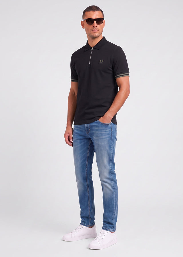 Fred Perry Polos Bold tipped polo shirt - black