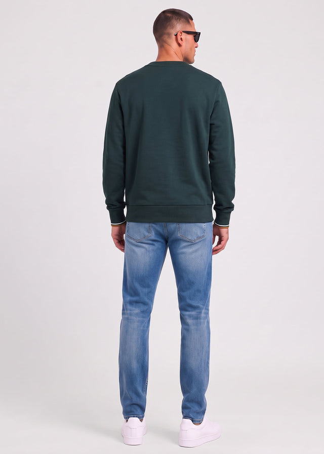 Fred Perry Sweaters Crew neck sweatshirt - night green dusky blue dark caramel