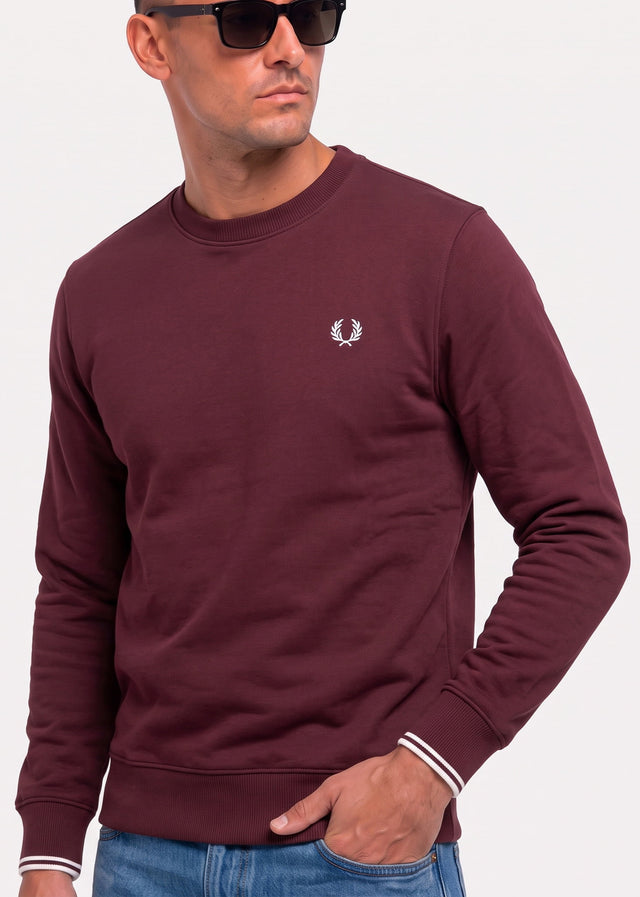 Fred Perry Sweaters Crew neck sweatshirt - oxblood ecru