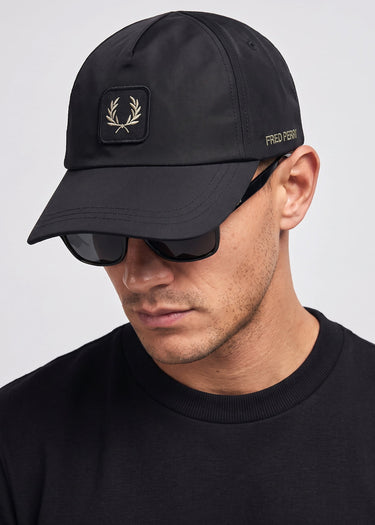Fred Perry Petten Crinkle nylon cap - black