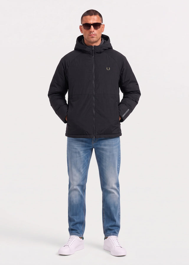 Fred Perry Jackets Fabric block padded jacket - black