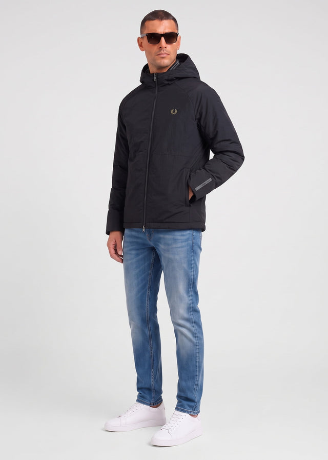 Fred Perry Jackets Fabric block padded jacket - black