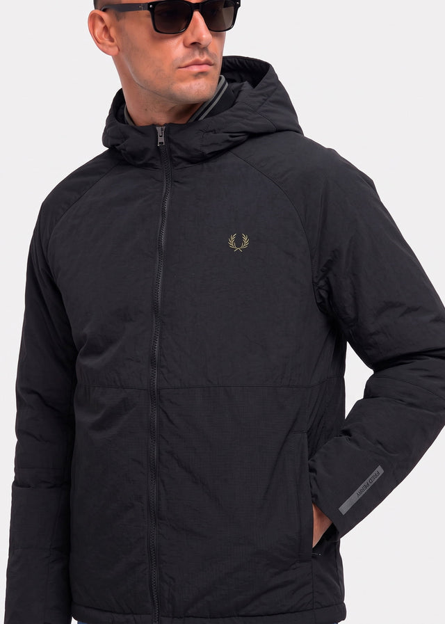 Fred Perry Jackets Fabric block padded jacket - black