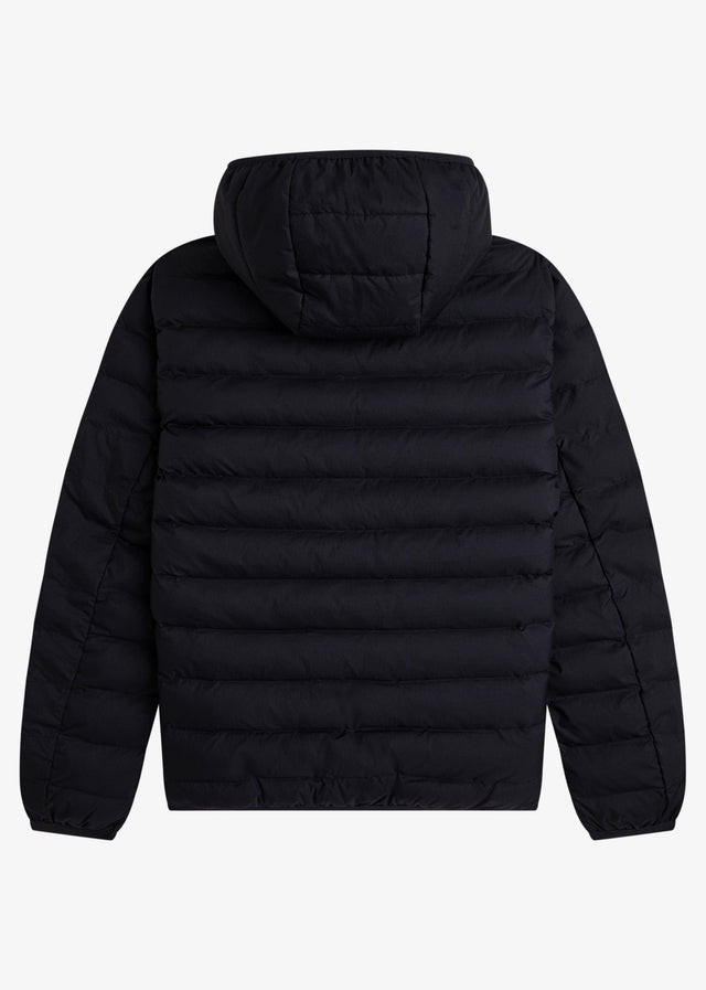 Fred Perry Jackets Hooded insulated jacket - black