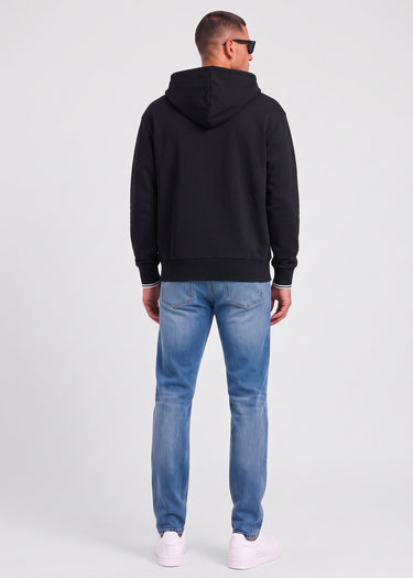 Fred Perry Hoodies Tipped hooded sweatshirt - black