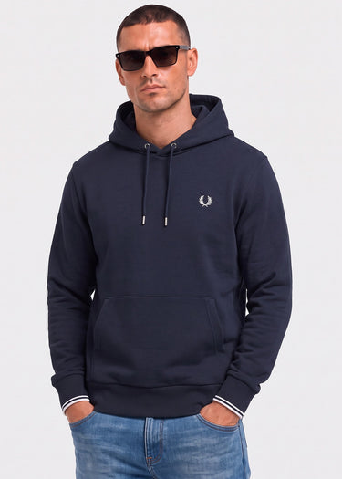 Fred Perry Hoodies Tipped hooded sweatshirt - navy