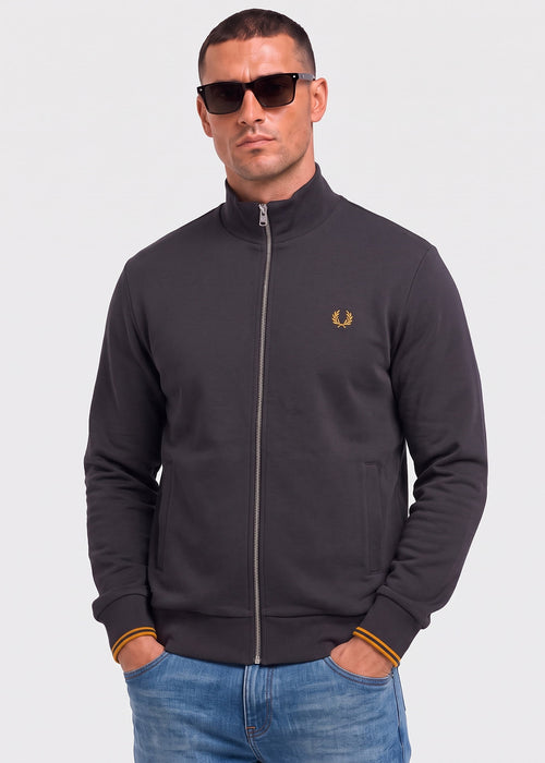 Zip through sweatshirt - anchor grey