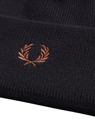 Fred Perry Mutsen  Classic beanie - black whisky 