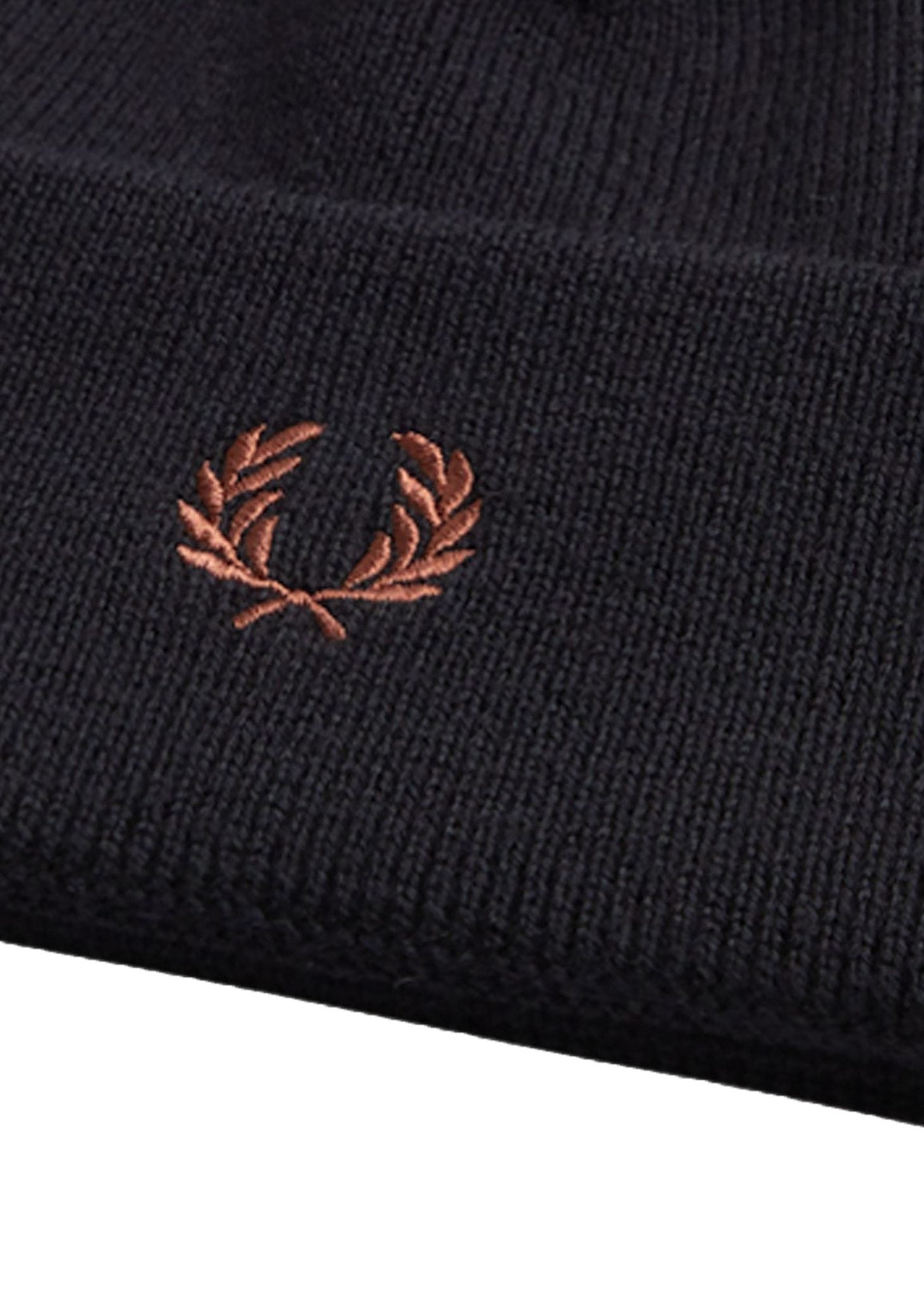 Fred Perry Mutsen  Classic beanie - black whisky 