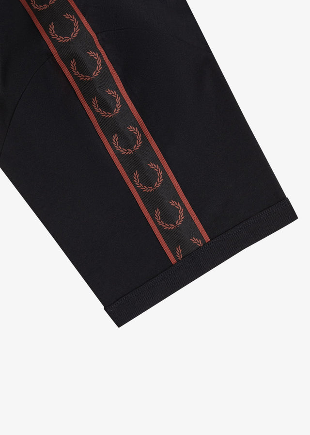 Fred Perry T-shirts Contrast tape ringer t-shirt - black