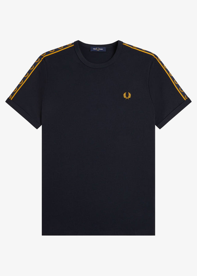 Fred Perry T-shirts Contrast tape ringer t-shirt - navy