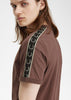 Fred Perry T-shirts  Contrast tape ringer t-shirt - brick warm grey 