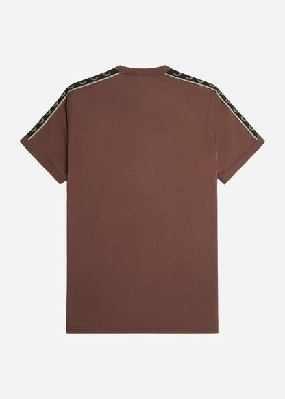 Fred Perry T-shirts  Contrast tape ringer t-shirt - brick warm grey 