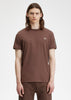 Fred Perry T-shirts  Contrast tape ringer t-shirt - brick warm grey 