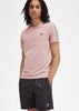 Fred Perry T-shirts  Contrast tape ringer t-shirt - dusty rs pink black 