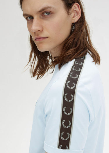 Fred Perry T-shirts  Contrast tape ringer t-shirt - lightice wrmgrey 