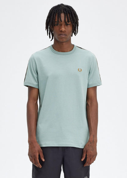 Fred Perry T-shirts  Contrast tape ringer t-shirt - slvblu warmgrey 