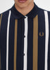 Fred Perry Longsleeve Polo's  Gradient stripe ls polo shirt - navy 