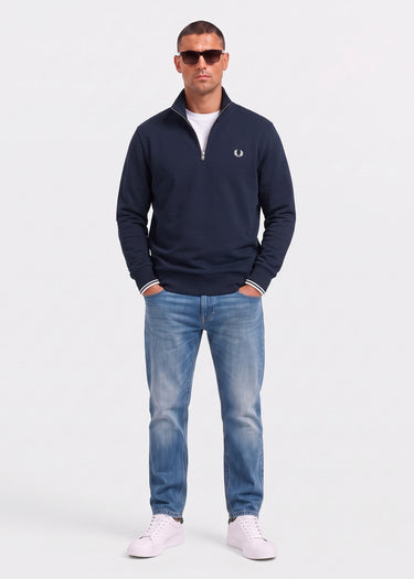 Fred Perry Truien Half zip sweatshirt - navy