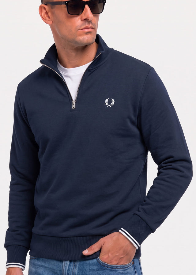 Fred Perry Sweaters Half zip sweatshirt - navy