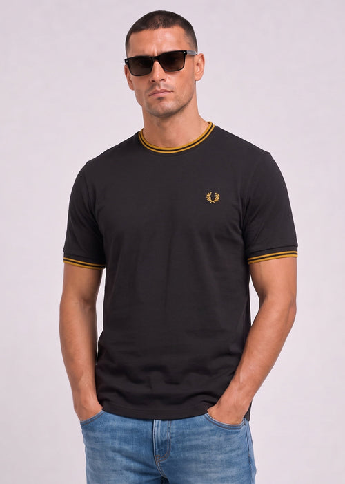 Twin tipped t-shirt - anchor grey golden