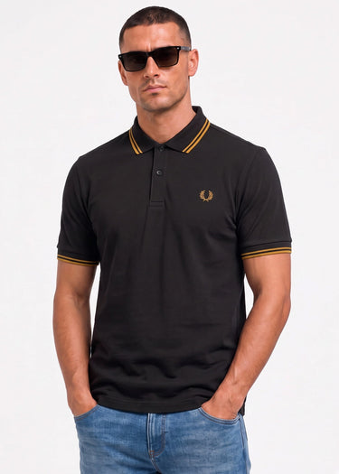 Fred Perry Polo's Twin tipped polo - anchor grey golden