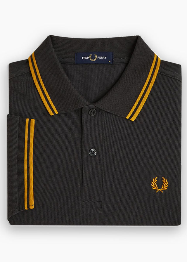 Fred Perry Polos Twin tipped polo - anchor grey golden