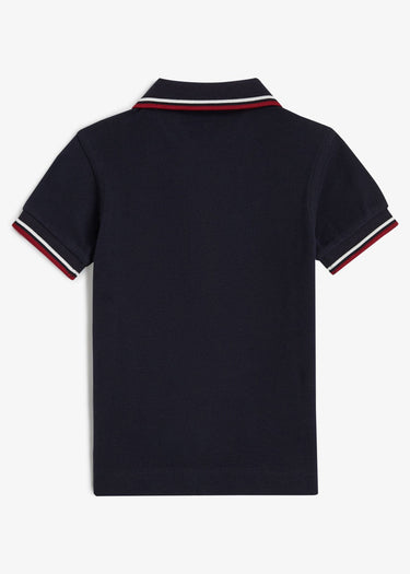 Fred Perry Polo's My first twin tipped fred perry shirt - navy snow white burnt red