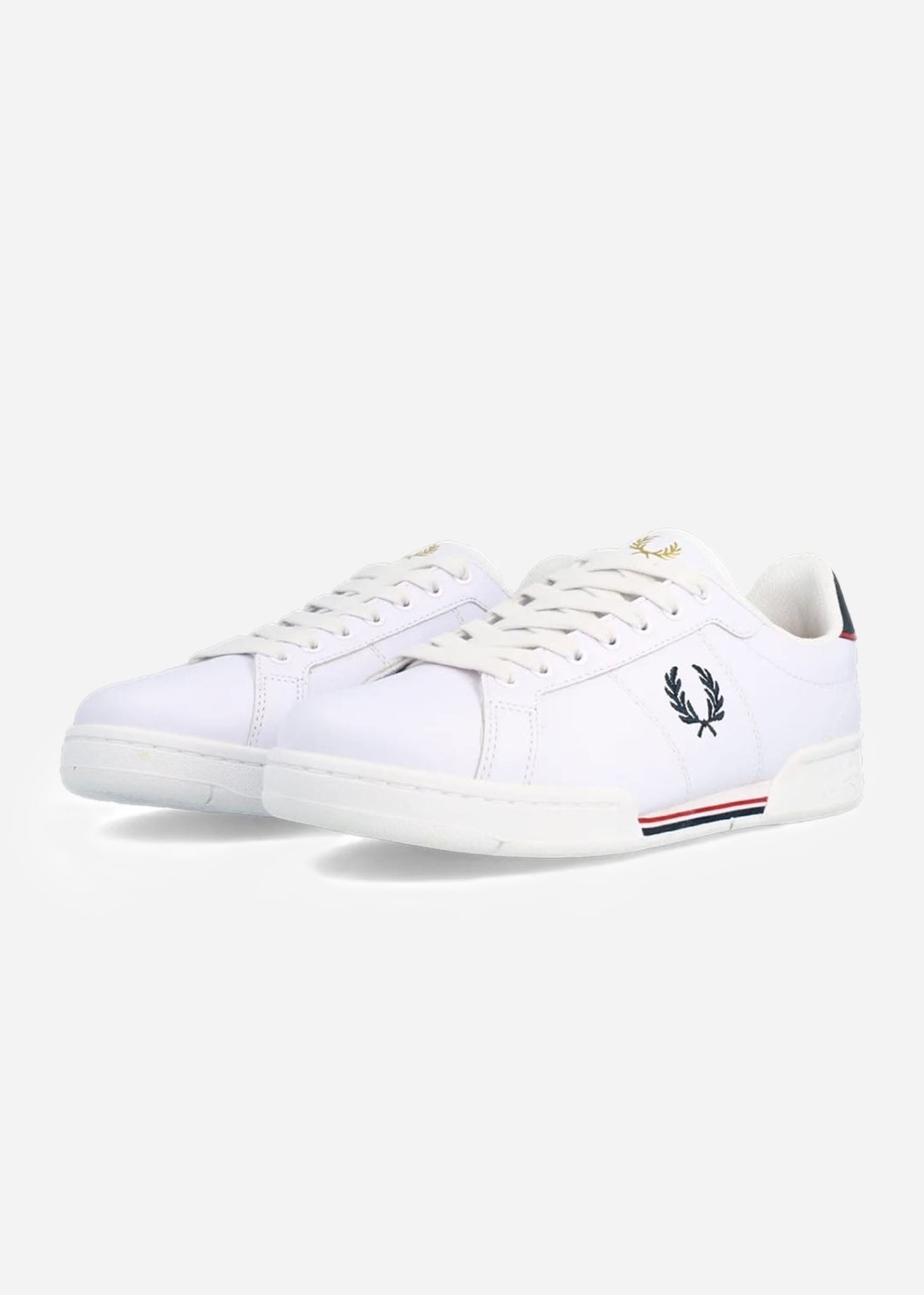 Fred Perry Schoenen  B722 leather - white navy 