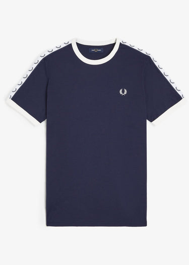 Fred Perry T-shirts Taped ringer t-shirt - carbon blue