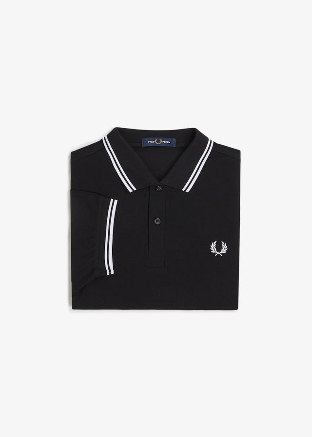 Fred Perry Polos Twin tipped polo - black