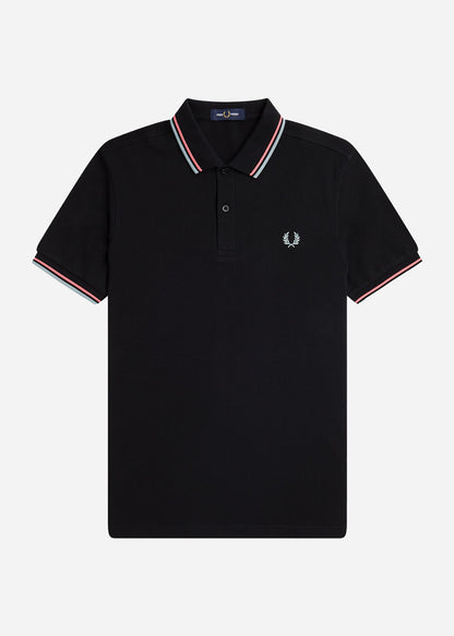 Fred Perry Polo's  Twin tipped fred perry shirt - black crlhet slvbl 