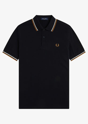 Fred Perry Polo's Twin tipped fred perry shirt - black PS9