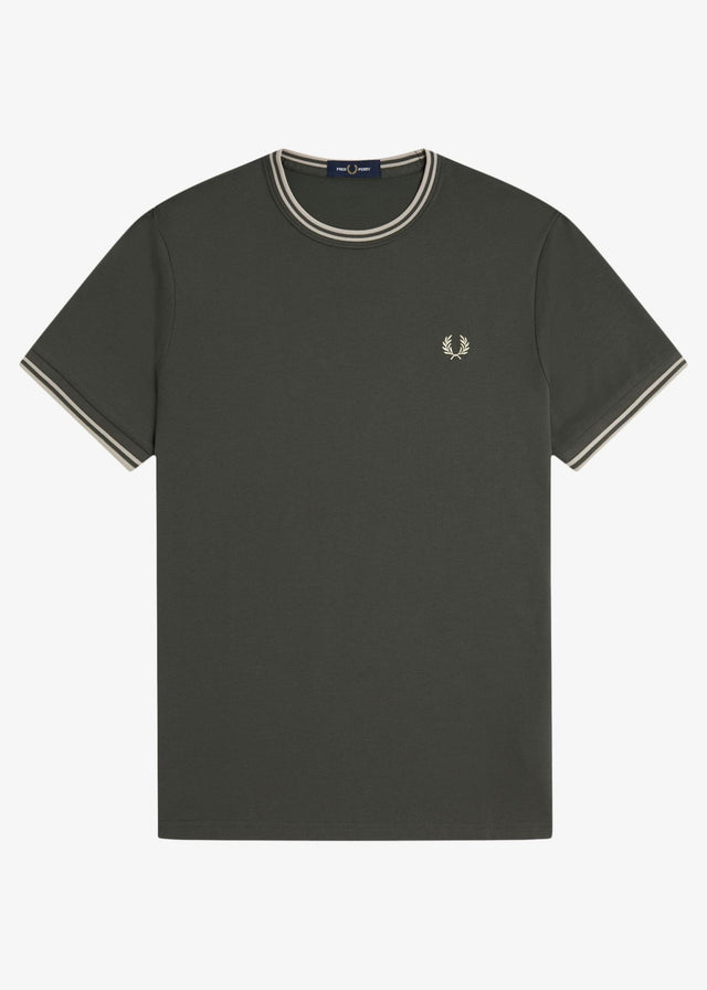 Fred Perry T-shirts Twin tipped t-shirt - field green oatmeal