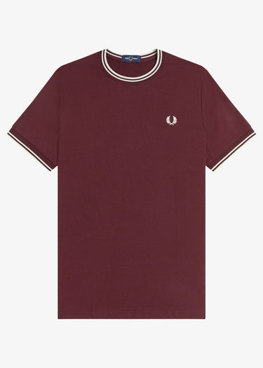 Fred Perry T-shirts Twin tipped t-shirt - oxblood ecru