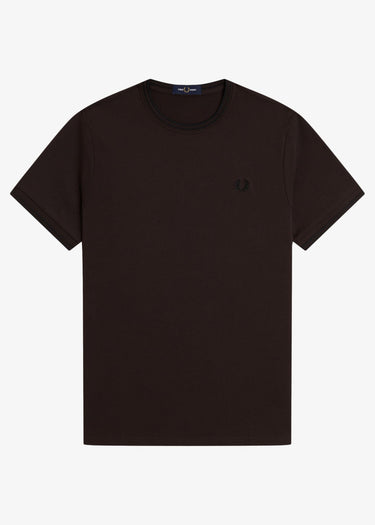 Fred Perry T-shirts Twin tipped t-shirt - rich brown black