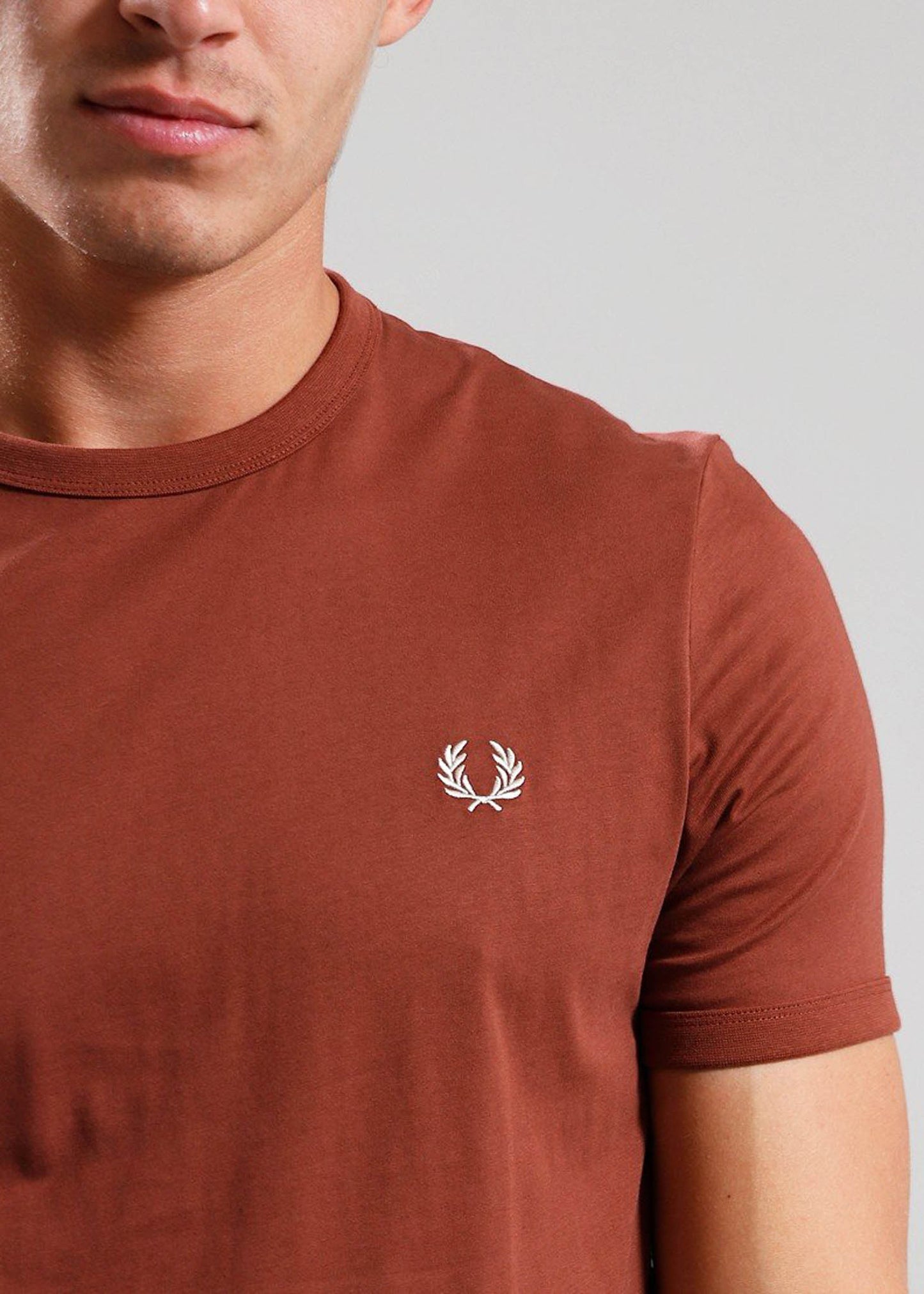 Fred Perry T-shirts Ringer t-shirt - whisky brown