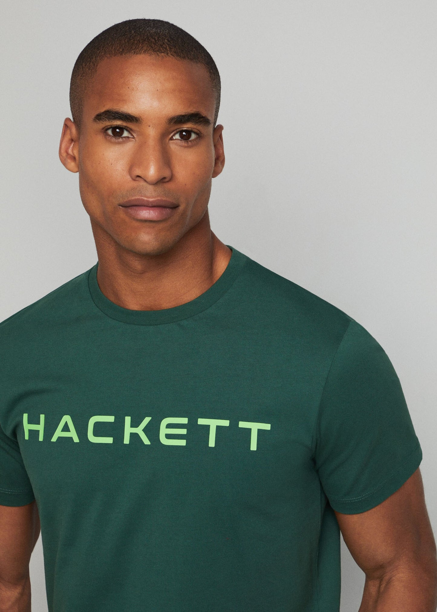 Hackett London T-shirts  Essential tee - green grey 