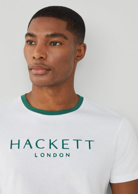 Hackett London T-shirts  Heritage classic tee - white 