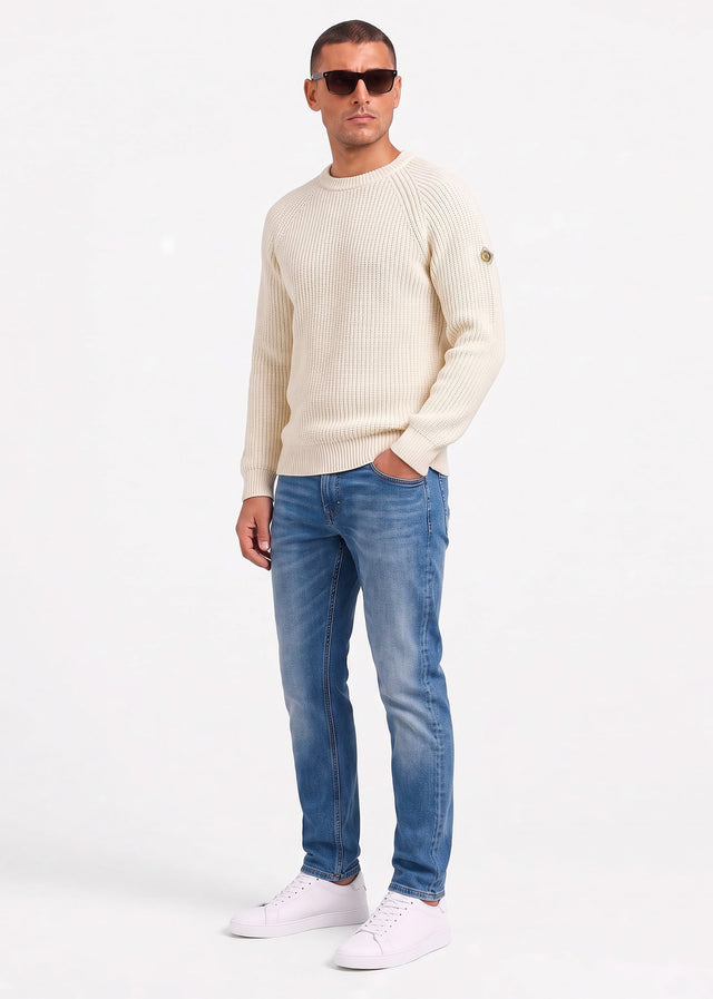 Henri Lloyd Sweaters Golant ribbed crew - ecru