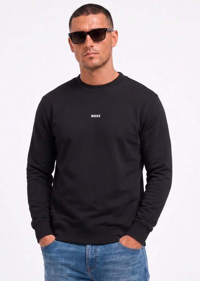 Hugo Boss Sweaters Wesmallcrew - black