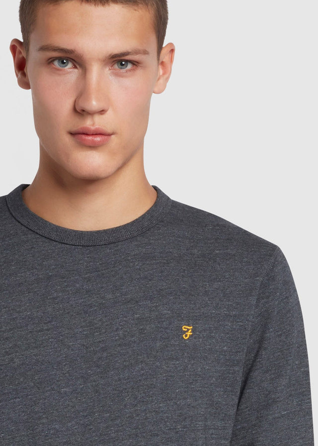 Farah Sweaters  Sweatshirt tim new crew - farah grey marl 