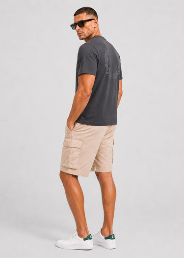 Fred Perry T-shirts Back print laurel wreath t-shirt - anchor grey