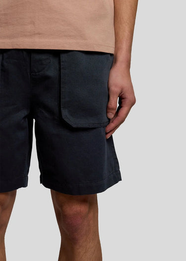 Lyle & Scott Korte Broeken Linen short - dark navy