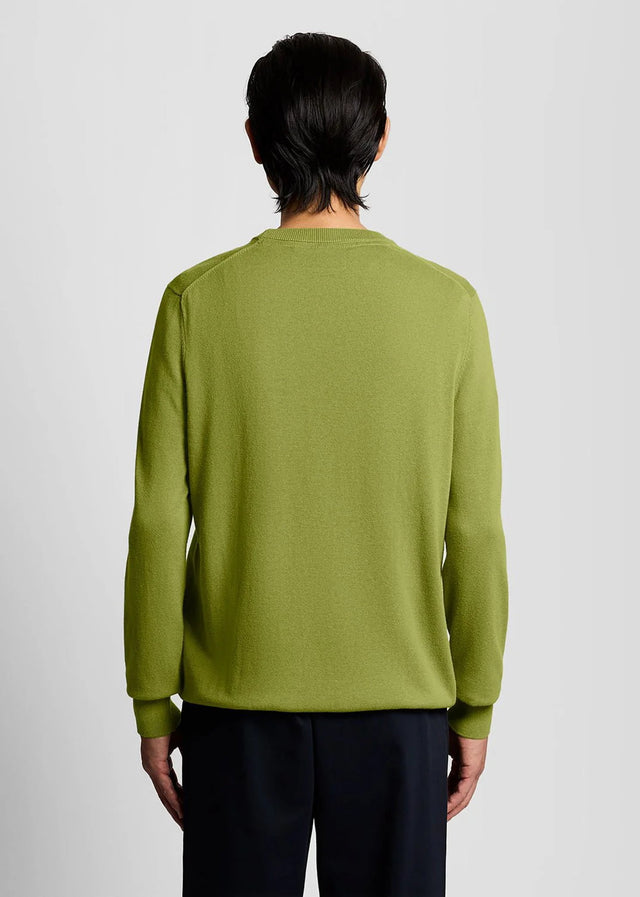 Lyle & Scott Sweaters Cotton crew neck jumper - shrub green