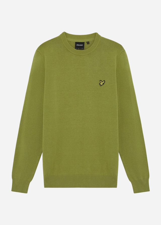 Lyle & Scott Sweaters Cotton crew neck jumper - shrub green